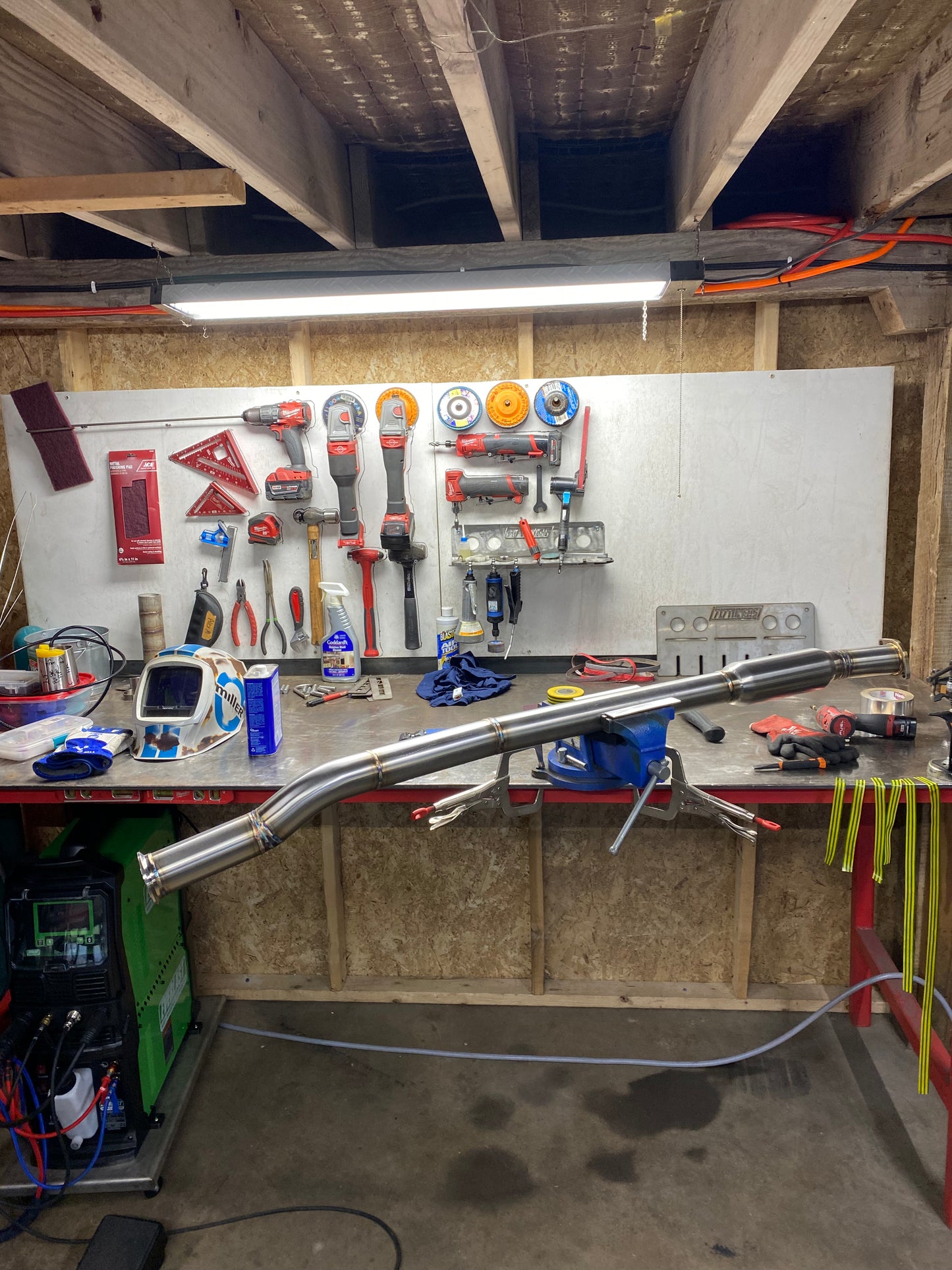 Na Miata header back 2.5" stainless steel track system
