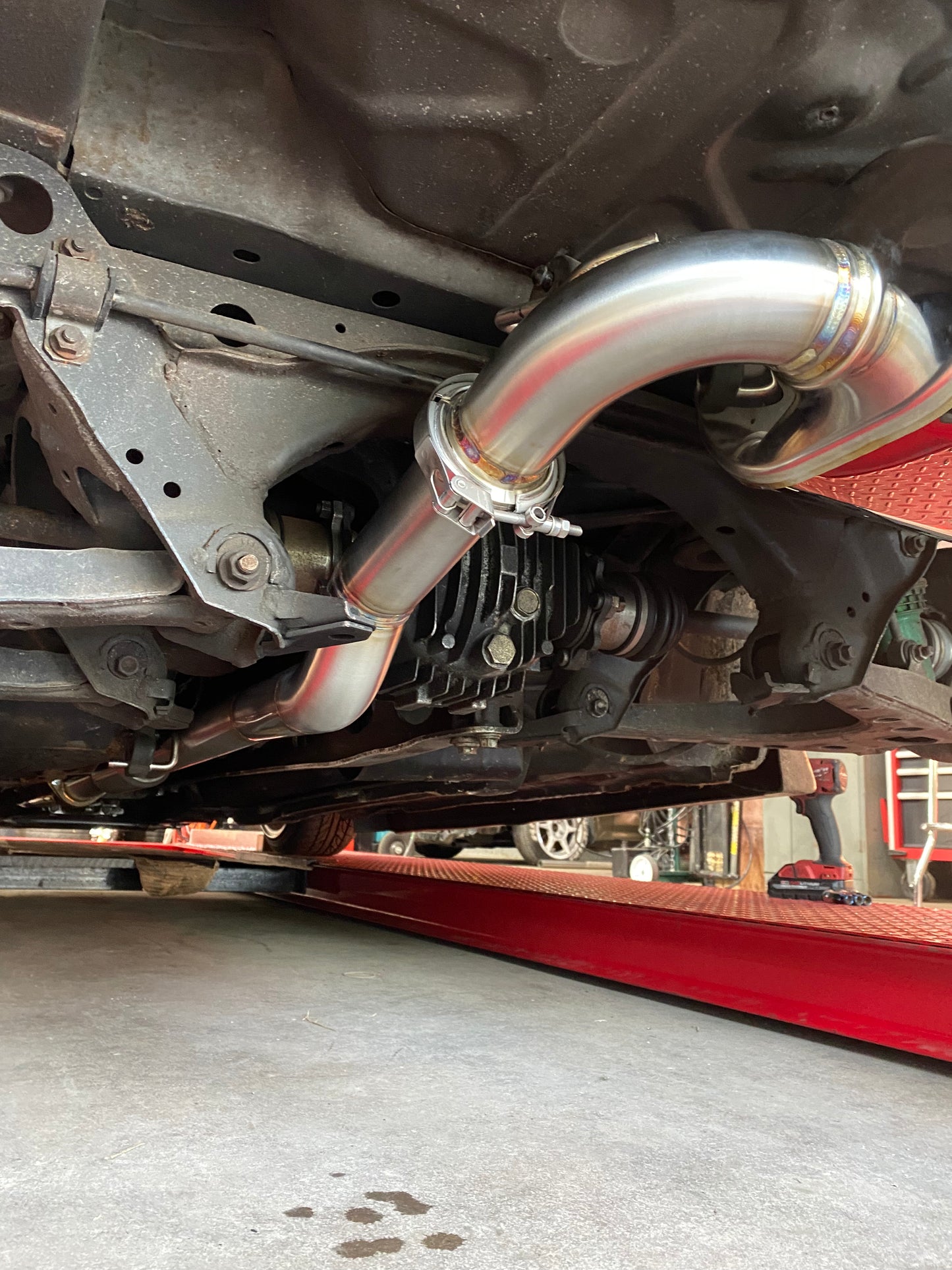 Na Miata header back 2.5" stainless steel track system